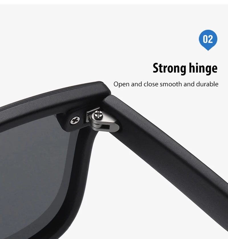Luxus Quadratische Polarisierte Sonnenbrille Männer Frauen Mode einteilige Sonnenbrille Unisex Vintage Spiegel Blau Fahren Reisen Shades – Detail 5