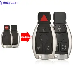jingyuqin 3/4 Buttons Smart Remote Car Key Shell For Mercedes Benz BGA NEC C E R S CL GL SL CLK SLK Remote Key Fob