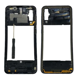 For Samsung Galaxy A50 A505 A505F A505FN A505FM A505GN Phone New Housing Middle Frame Center Chassis With Buttons Blue