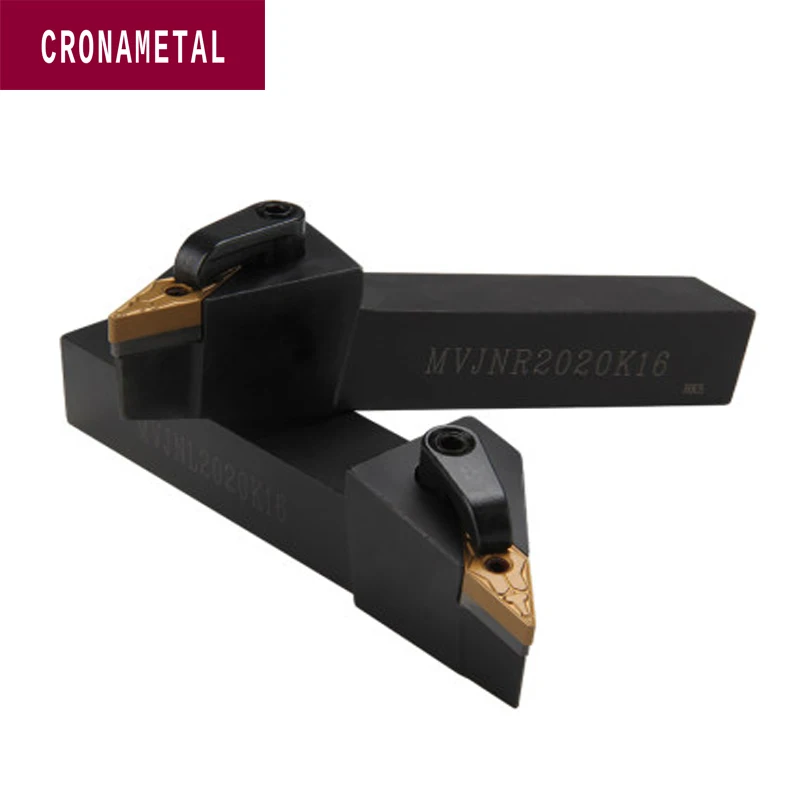 CRONAMETAL insert carbure 93 ° outil de tournage externe CNC outil de tour a metaux porte-outil de tour MVJNR1616K16/2020K16/2525M16