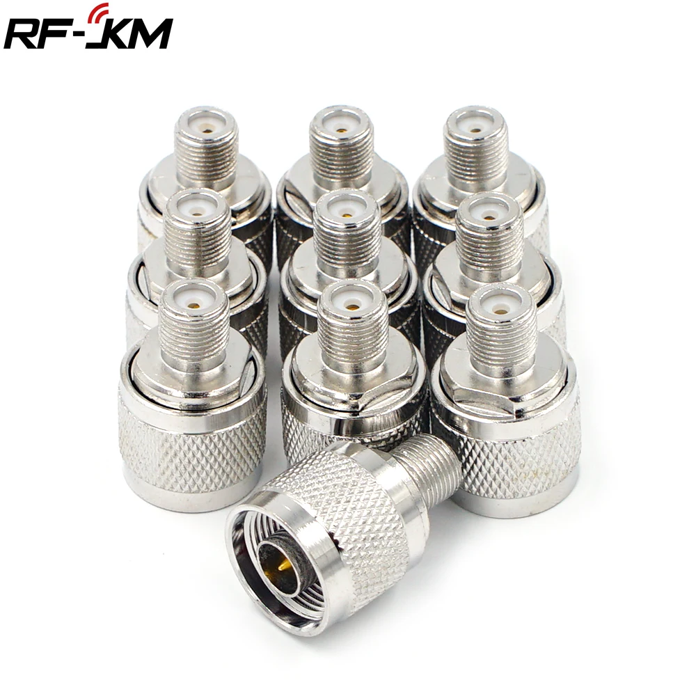 10pcs RF Connector N Male plug to F Female Jack Adapter