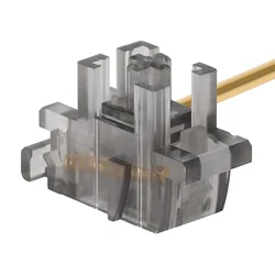 DUROCK Smokey Plate Mount Stabilizer with Gold-plated Wires compatible with Cherry MX Plate Stabilizers Clear Piano Color Stabs
