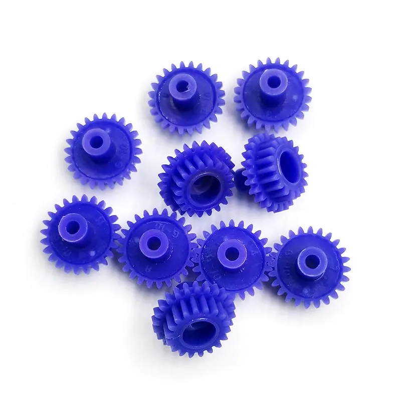 

Blue 4WD Conversion Gear Laminated Double-layer Plastic Cog-wheel Reduction Pinion Toy Accessories 24182B 0.5M