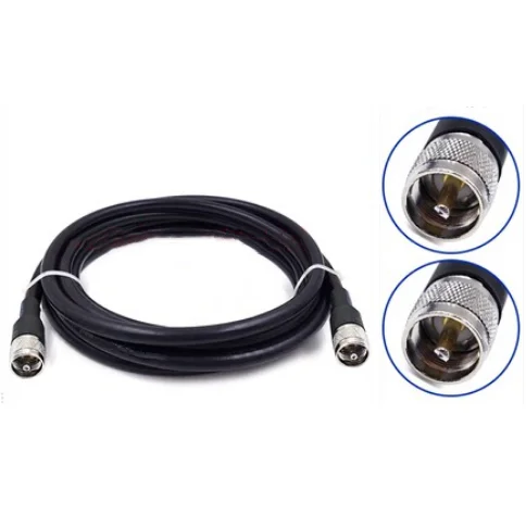 

UHF PL259 Male To UHF PL259 Male adapter 50-7 RG8U Jumper Cable Low loss RF Coaxial Connector