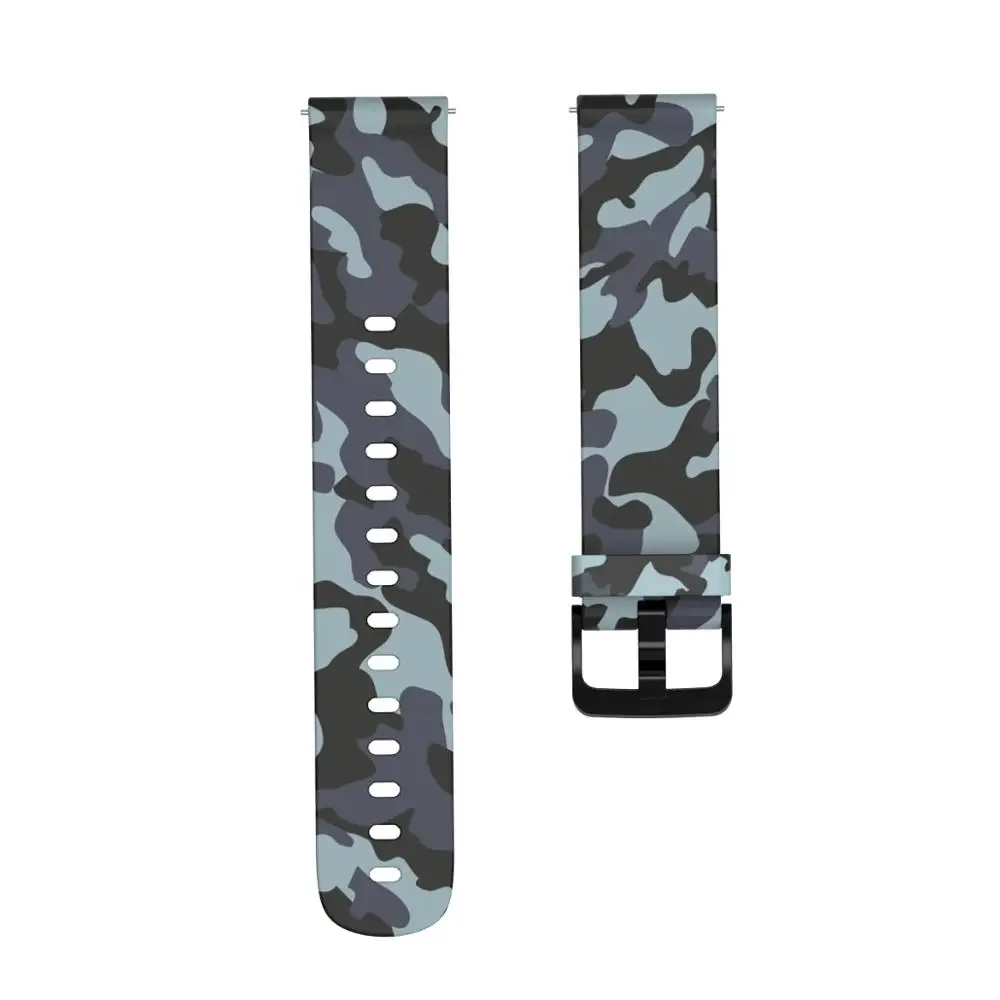 Correa de camuflaje para Xiaomi Huami Amazfit, pulsera de silicona de 20mm para Amazfit Bip S, GTS Bip Lite