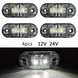 4pcs Led Side Maker Light 12V 24V Side Lights LED Clearance Marker Lamps For Cabin Turn Signals Car Front Rear Bumper Lamp