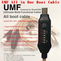 UMF All Boot Cable (EASY SWITCHING) Micro USB RJ45 All in One Multifunction Boot Cable edl cable