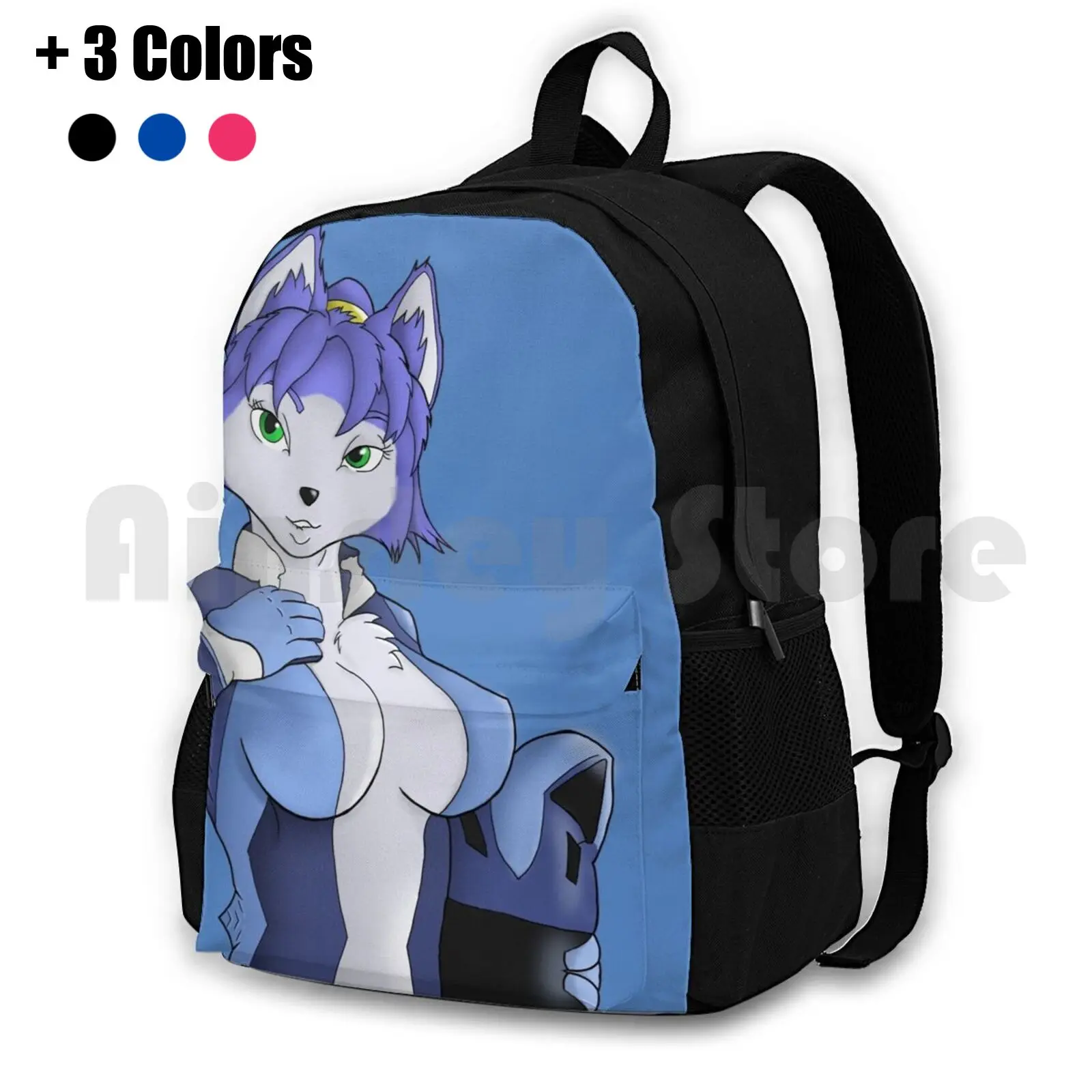 Outdoor Hiking Backpack Riding Climbing Sports Bag Krystal Fox Star Fox Starfox Video Games Adventures Command Assault