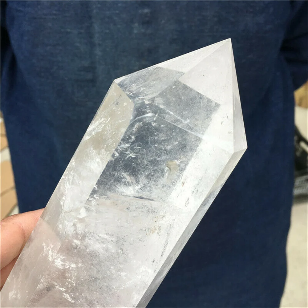 Natural clear crystal quartz energy gemstone obelisk Reiki healing room decoration gift