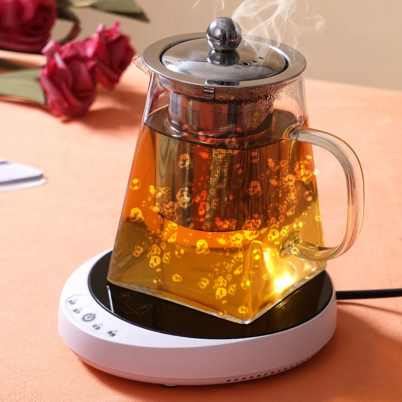 

100°C Cup Heater Mug Warmer Hot Tea Maker Warmer Coaster Electric Hot Plate Induction Cooker Coffee Milk Tea Heating Pad 200W