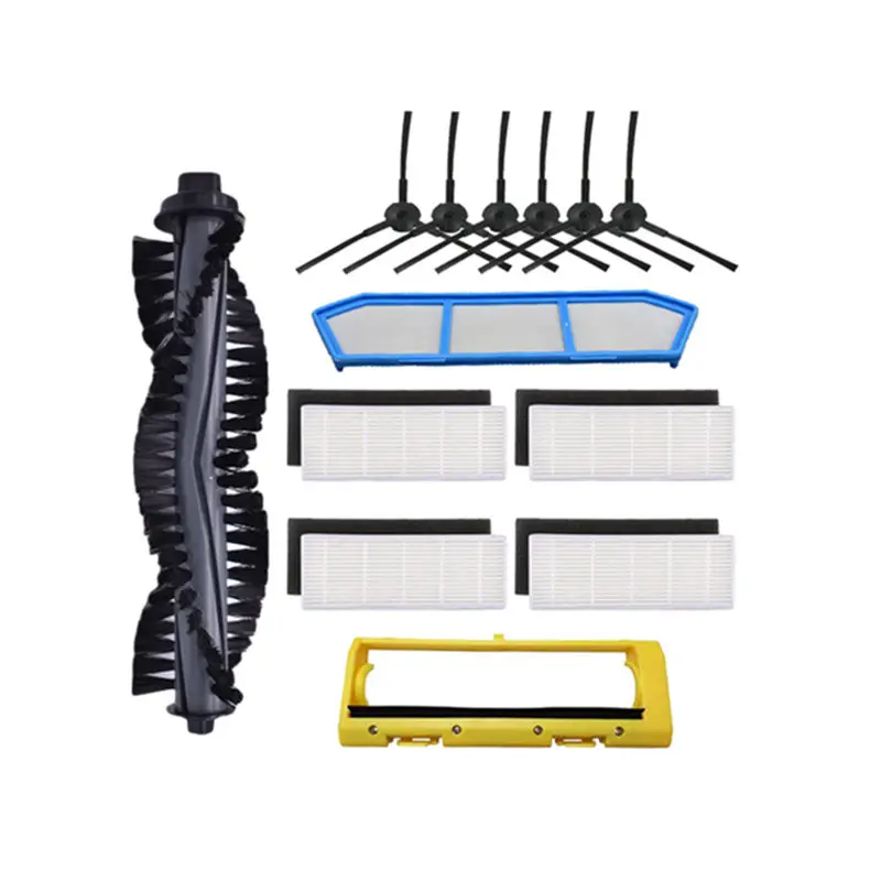 Cubierta del cepillo principal, cepillo lateral, filtro Hepa, filtro primario, piezas de aspiradora robótica, KT-519-4