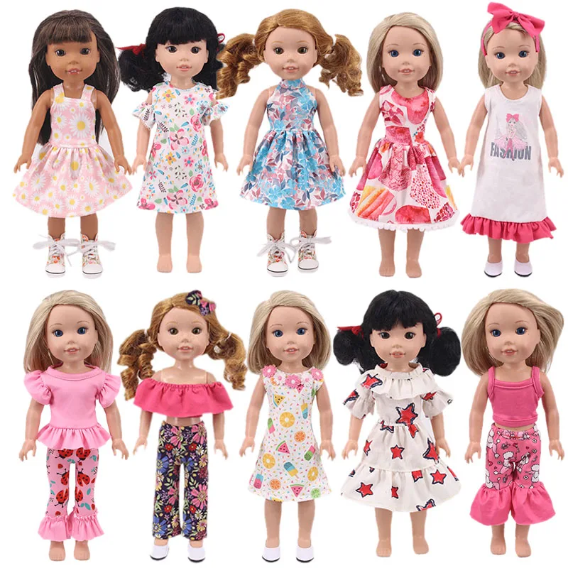 Doll Accessories, 14-inch Doll Clothes, For 14.5 Inch American Doll Girls&32-34 Cm Paola Reina Doll Clothes,Doll Dress DIY Gifts