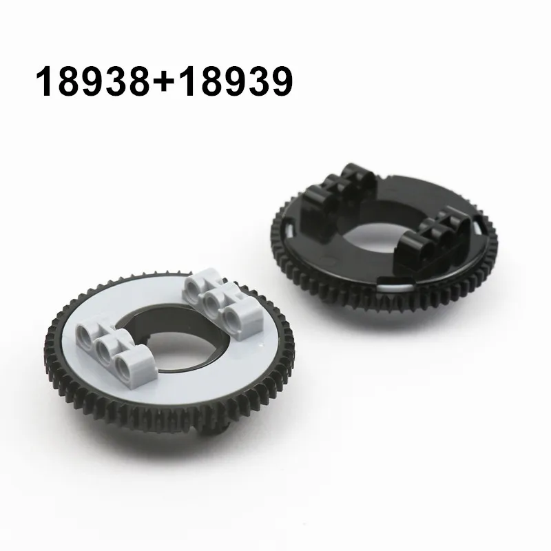 القرص الدوار التقني الكبير والصغير 18938 18939 48452 50163 99009 99010 MOC اللبنات الطوب أجزاء ألعاب الأطفال الكبار