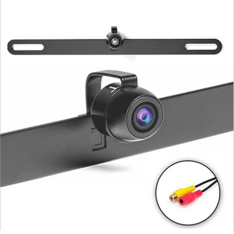 Car Rear View Camera HD Small Butterfly License Plate Frame Night Vision CCD Side View Rearview Backup Car Reversing Camera