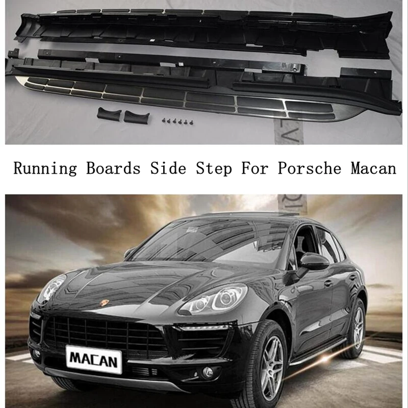 Running Boards Side Step Bar Pedals For Porsche Macan 2014 2015 2016 2017 2018 2019 2020 2021 2022 23 High Quality Accessories