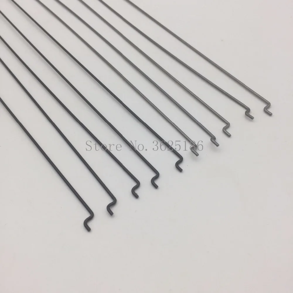 50PCS Z type D1.2mm push rod steel wire push pull rod pushrod for rc aircraft airplane pull push connecting rod