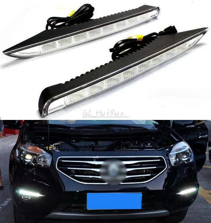 

For Renault Koleos 2012 2013 2014 Dimming Style Relay Waterproof Aluminum Case Car DRL 12V LED Daytime Running Light Daylight