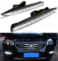 For Renault Koleos 2012 2013 2014 Dimming Style Relay Waterproof Aluminum Case Car DRL 12V LED Daytime Running Light Daylight