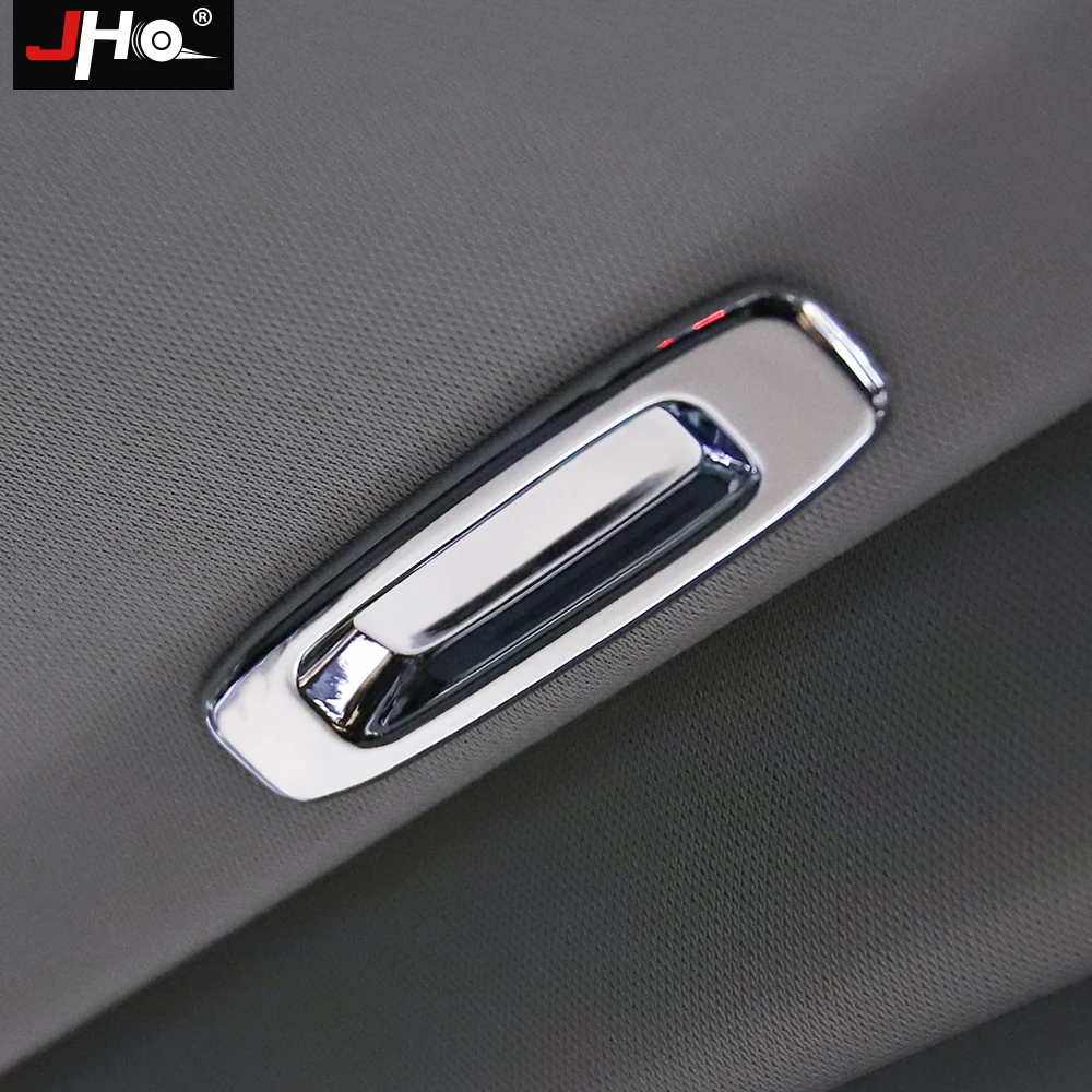 JHO ABS Chrome Roof Window Handle Overlay Cover Trim For Toyota Tundra 2014 -2020 15 2016 2017 2018 2019 1794 Car Accessories