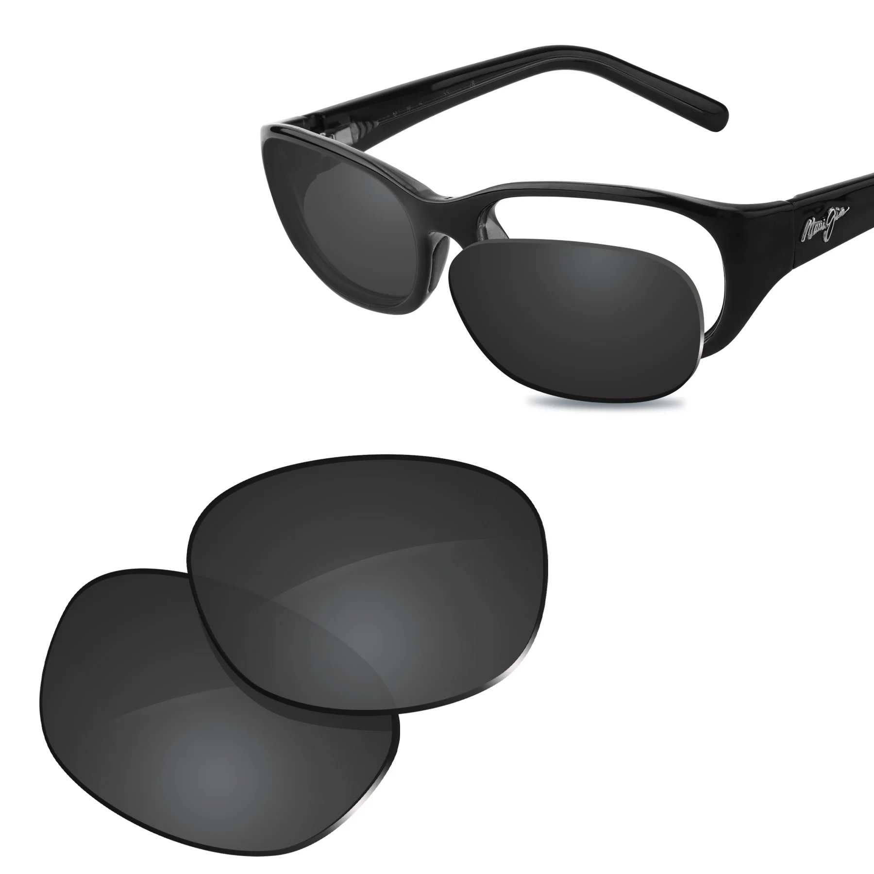 Glintbay New Performance Polarized Replacement Lenses for Maui Jim Kuiaha Bay MJ286 55mm Sunglass - Multiple Colors