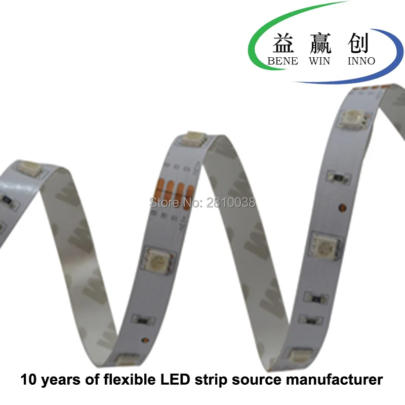 100M/Lot DC 12/24V 10mm wide led strip light 5050 High CRI Ra>90 7.2W/M led light strip IP22 30leds/M 5050 flexible led strips