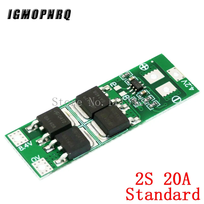 10pcs/lot 2S 20A 7.4V 8.4V 18650 Lithium battery protection board/BMS board standard/balance