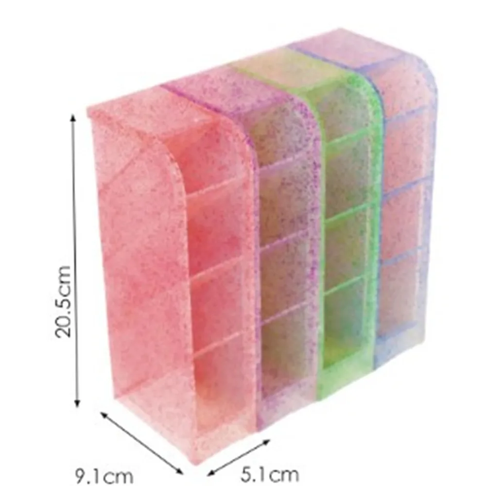 Quaste Flash Bleistift Fall Kreide Rohr Schreibtisch Desktop Storage Box Schreibwaren Regal Transparent Make-Up Pinsel Lagerung Rohr