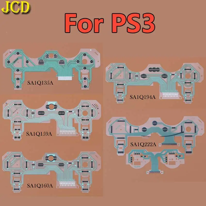 

JCD 5PCS For PS3 Controller SA1Q135A 159A 160A 194A 222A Vibration Conductive Film Controller Ribbon Circuit Board