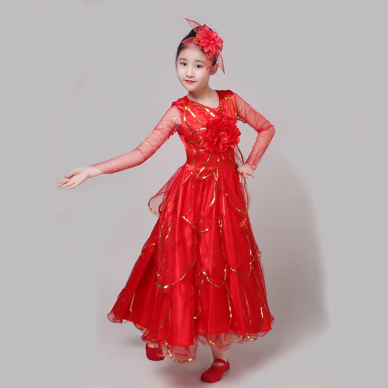 Traje de festa para meninas, fantasia de globo espanhol para dança, infantil, 100-150 cm dl5726