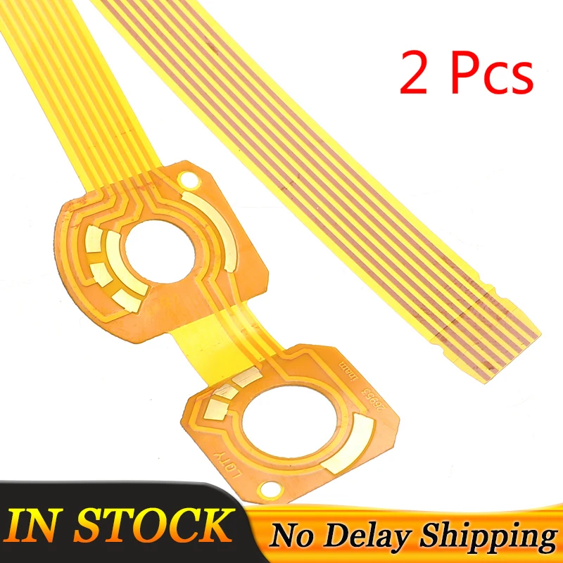 2 Pcs Gold Car Flex/Ribbon Cable Turn Signal Switch Steering Column Fit For Peugeot 206  207/Citroen COM2000 COMM2000