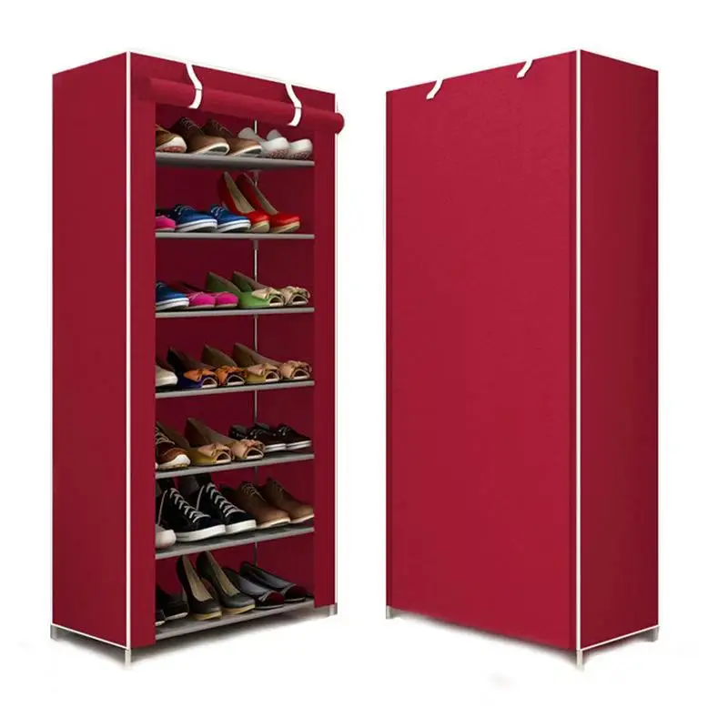 Multilayer Shoe Rack Detachable Dustproof Nonwoven Fabric Shoe Cabinet Home Standing Space-saving Stand Holder Shoes Organizer