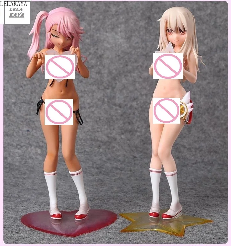 21cm Sexy Anime Fate Kaleid Liner Prisma Illya Illyasviel and Chloe Von Einzbern Puella Magic Madoka Sakura PVC Action Figure