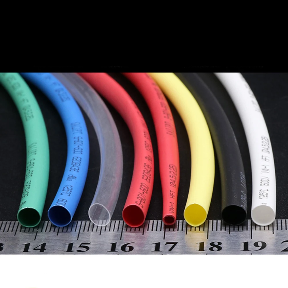 Φ4.5mm Heat Shrink Tubing 2:1 Ratio Heat Shrinkable Tube Shrinkage Tubes Yellow/Red/Green/White/Blue/Transparent