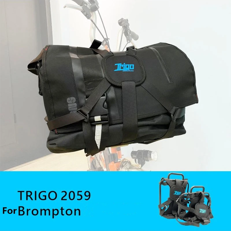 

TRIGO TRP2059 Folding Bike Front Shelf For Brompton Black Bag Rack Bicycle Accessories