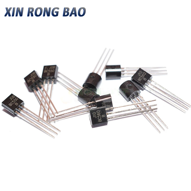 100PCS BC550C + BC560C each 50pcs BC550 BC560 Transistor DIP-3 45V 0.1A TO-92 New Original