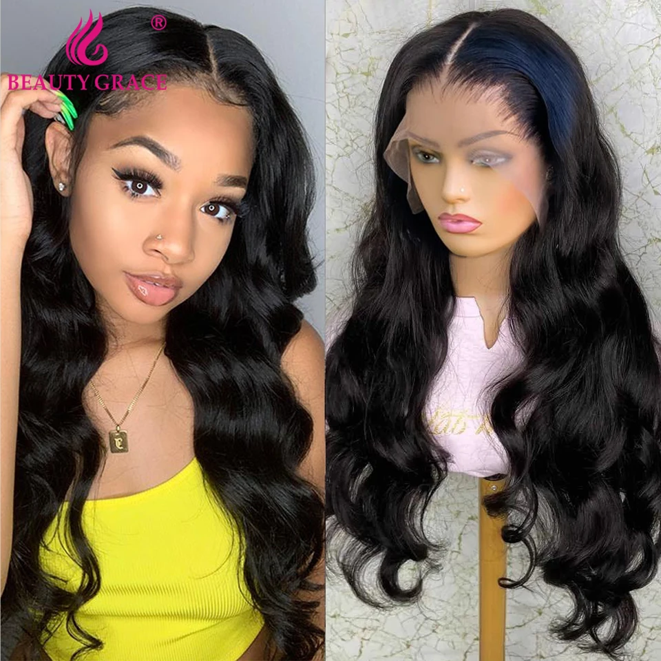 Body Wave 13X4 Lace Front Human Hair Wigs 100% Remy Human Hair Wigs Body Wave Lace Closure Wigs Transparent PrePlucked 13x4 wig