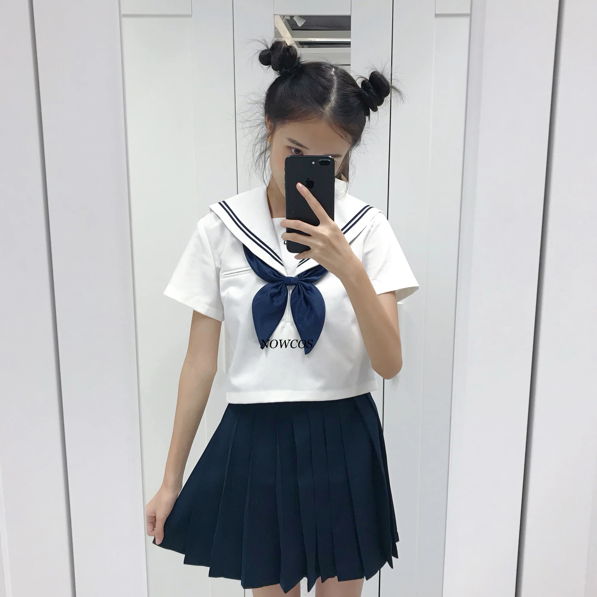 Schulmädchen Sakura Rock japanischen Stil JK Uniform Japan Mode College Seemann Kostüm Plissee Anime Pullover für Mädchen Kleidung