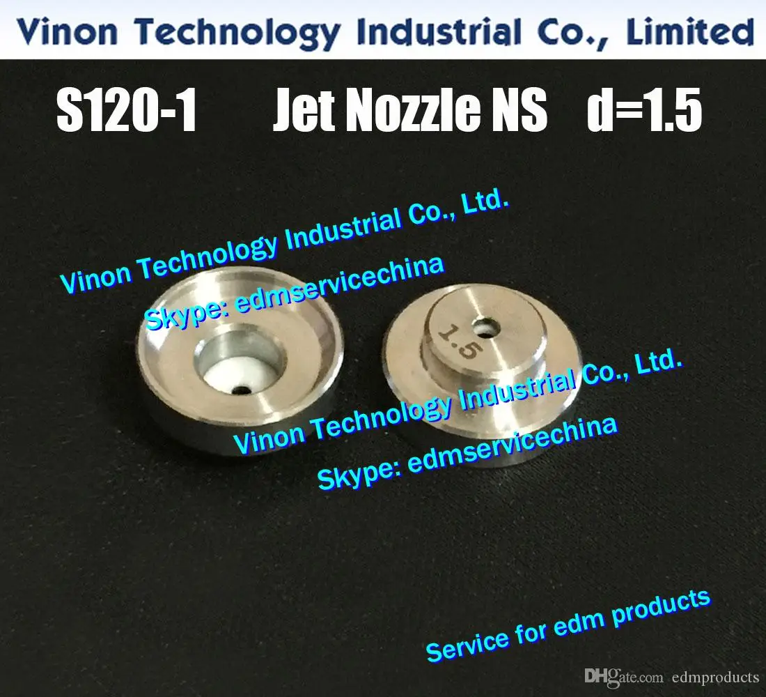 Ø1.5mm S120-1 Jet Nozzle NS (Stainless+Ceramic) 0205997 Upper FJ-AWT for AQ,AD,AG,AQ400,AQ600 CW505441A edm Nozzle 11826LA