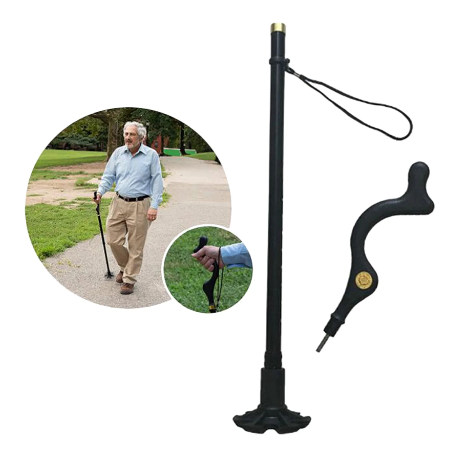 Portable Walking Cane for Men & Women Walking Stick Balancing Mobility Aid Aluminum Alloy Folding Walking Sticks