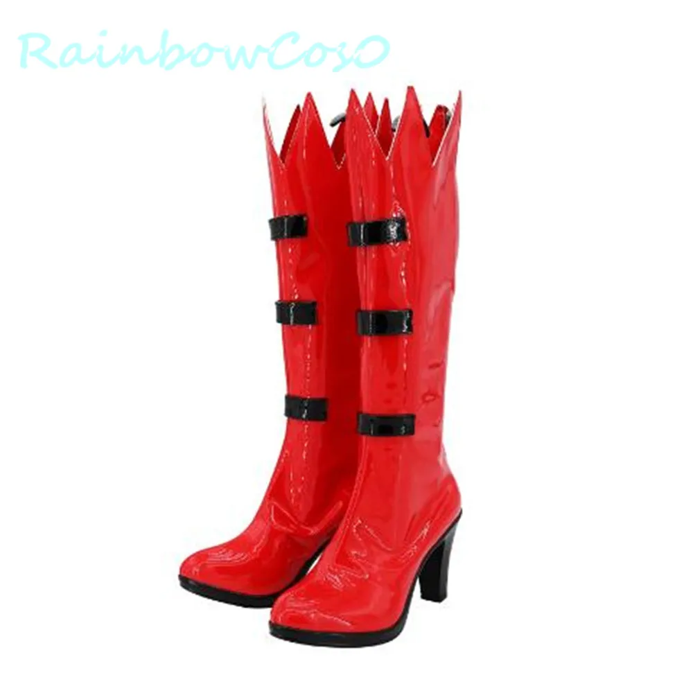 Gioco Underfell Papyrus Red Boots tacco alto Cosplay Shoes gioco Anime Carnival Party Halloween RainbowCos0 W1239