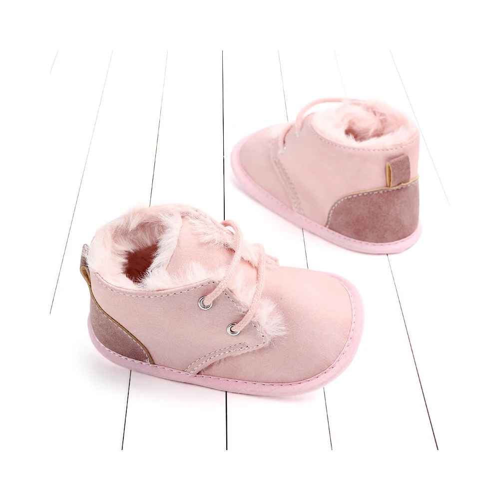 เด็กทารกเด็กฤดูหนาวที่อบอุ่นรองเท้าเด็กแรกWalkersรองเท้าผ้าใบCribทารกเด็กวัยหัดเดินรองเท้ารองเท้าทารกแรกเกิดPrewalkers