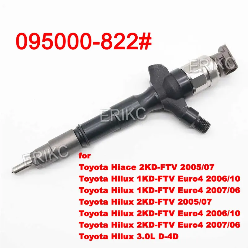 095000-8223 Diesel Engine Nozzle Assy 095000-8220 095000-8222 Common Rail Fuel Injector 9709500-822 for TOYOTA 1KD 2KD Injector