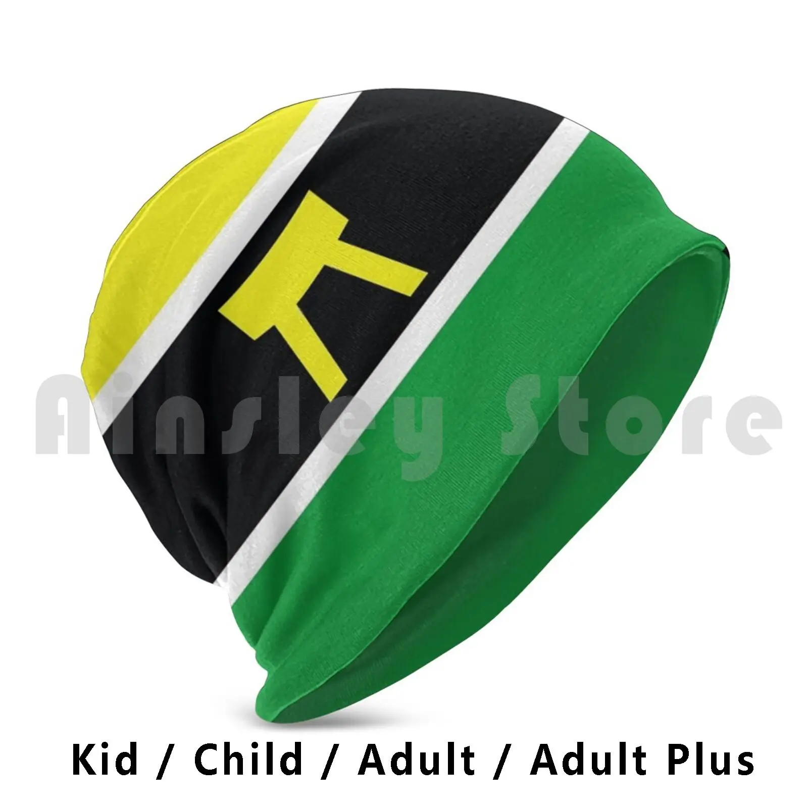 Ashanti Region Beanies Knit Hat Hip Hop Ashanti Region Flag South Ghana Africa African