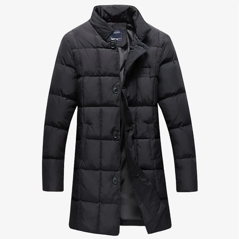 Neue Winter Mäntel Herren Verdicken Parka Jacke Hohe Qualität Mantel Parkas Plus Größe S-5XL Warme Mantel Männlichen Lange Jacken