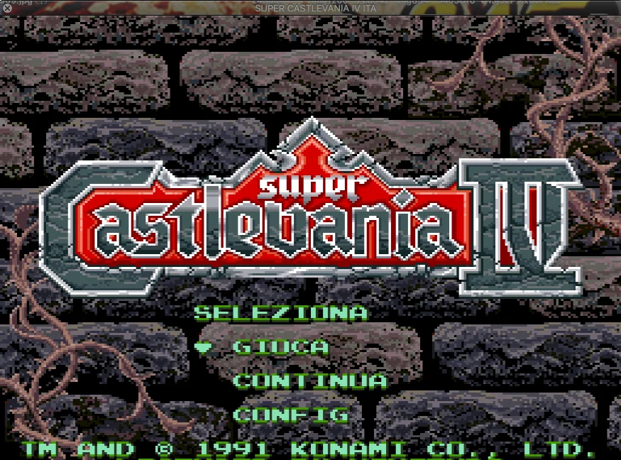 16Bit Games ** super castlevania IV ( PAL Italian language!! )