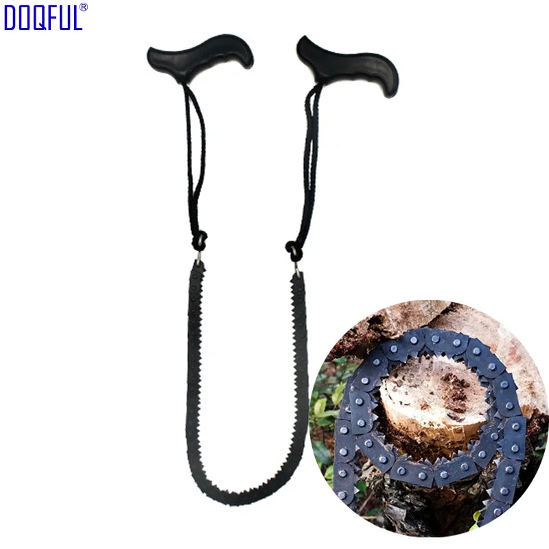 50pcs/lot Portable Chain Saw Sharp Sawtooth Wilderness Survival Manganese Iron Sawing Lightweight Camping Outdoor Cut Wood