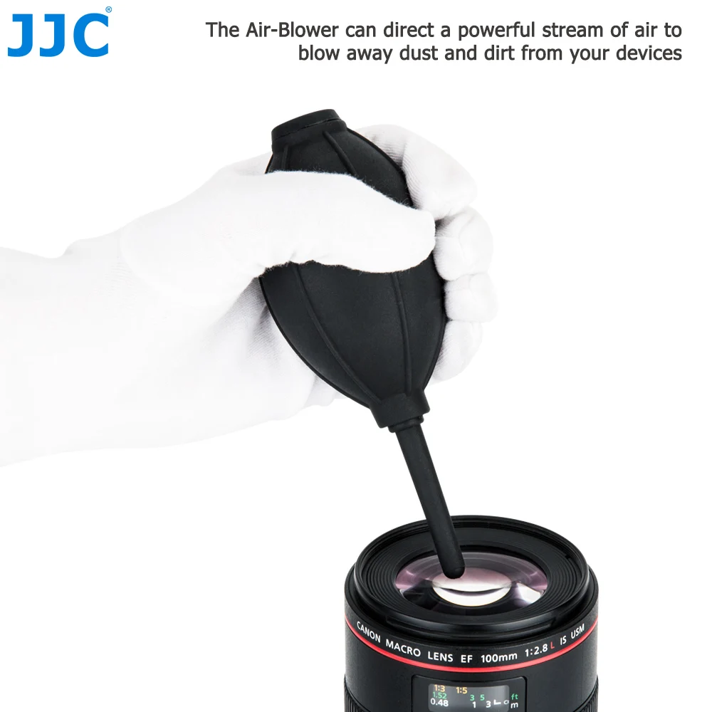 JJC Camera Cleaning Kit Professional DSLR Lens Carbon Tip Cleaning Pen Air Dust Blower Fiber Cloth for Sensor Canon Nikon Sony