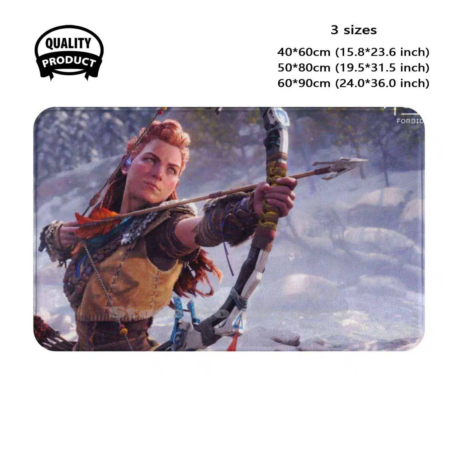 Aloy Soft Cushion Home Carpet Door Mat Car Rug Horizon Forbidden West Zero Dawn Aloy 5 Guerrilla Video Game