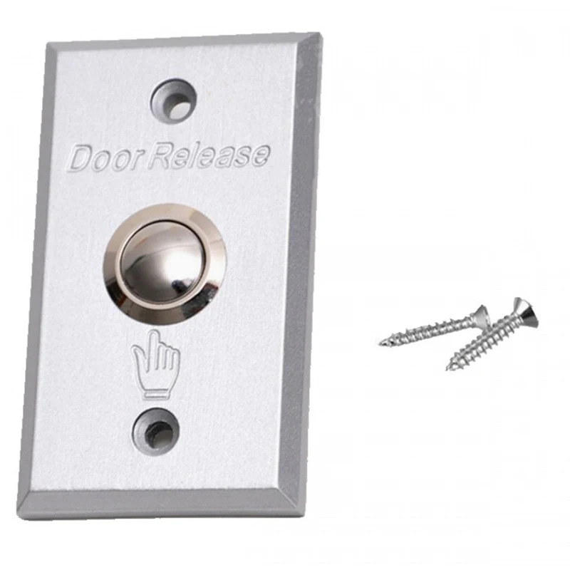 Aluminum Alloy Push Switch Exit Button Release For Electric Lock Access Control System Gate Door Opener 86*50mm