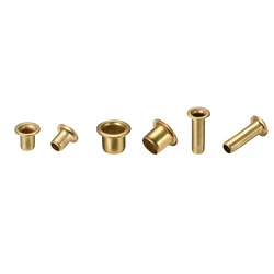 uxcell 200Pcs Hollow Rivet Through Hole Copper Hollow Rivets Grommets Double-sided Circuit Board PCB 2.5mm 3mm 4mm 5mm 6mm